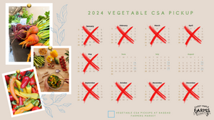 2024 6-Week Vegetable CSA Share Package