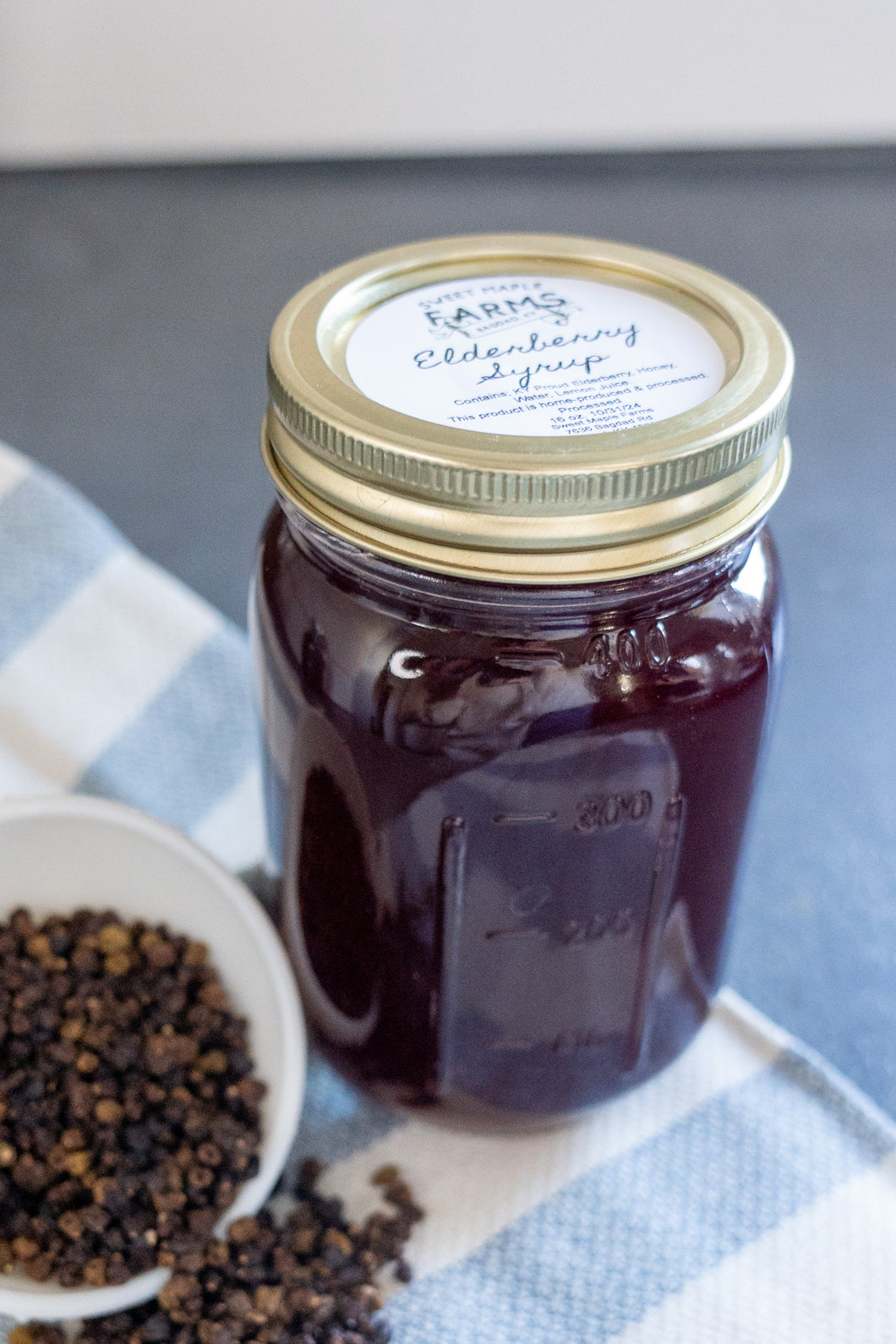 Local Kentucky Elderberry Syrup (16 oz.)